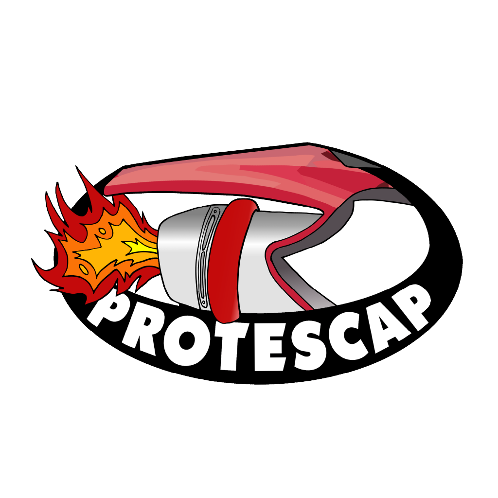 Logo de Protescap, protección para escapes de motocicletas en caso de caída