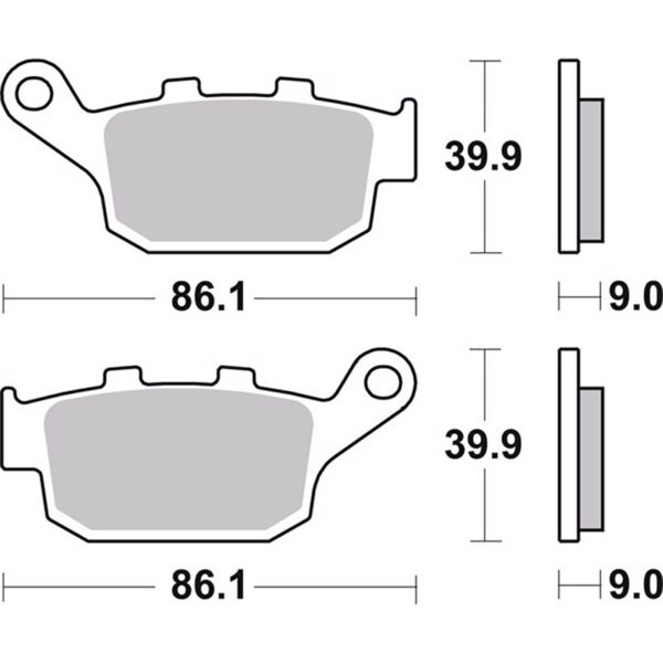 PASTILLAS BREMBO 07HO53SP - Imagen 2