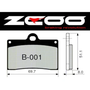 PASTILLAS DE FRENO ZCOO EX RACE B001 Brembo PASTILLAS DE FRENO ZCOO EX-C ENDURANCE B001 PINZA BREMBO