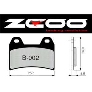 PASTILLAS DE FRENO ZCOO EX RACE B002 PINZA BREMBO PASTILLAS DE FRENO ZCOO EX-C ENDURANCE B002 PINZA BREMBO