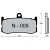 Pastillas de freno ZCOO EX Race EXC Endurance N008 Nissin